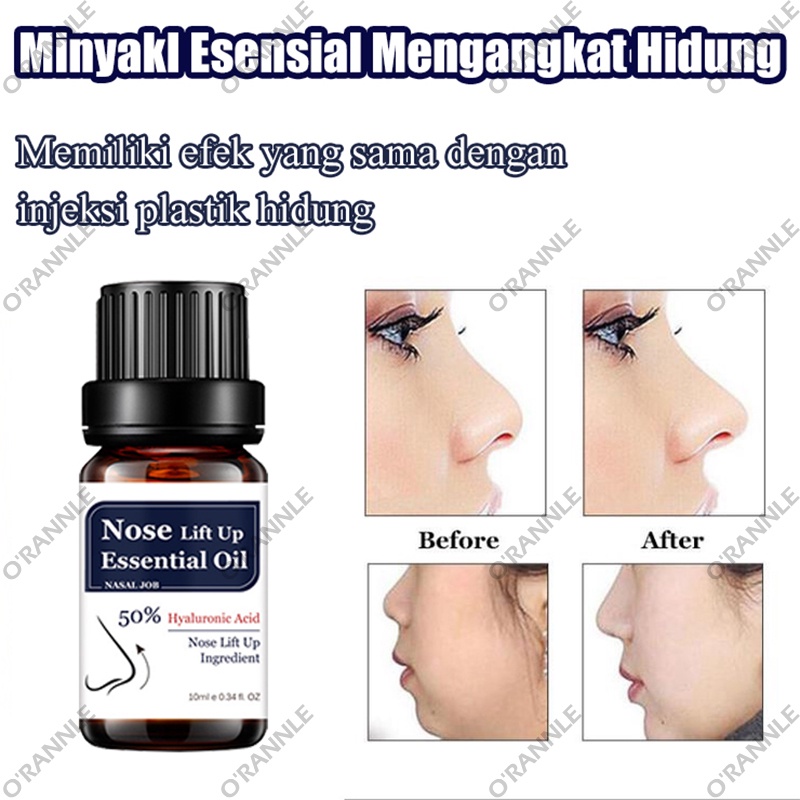 【100% ORIGINAL】cairan peninggi batang hidung Alat hidung pemancung hidung alat pemancung hidung 10ml Nose lift up essential oil Hidung Cepat Memancungkan hidung menjadi mancung