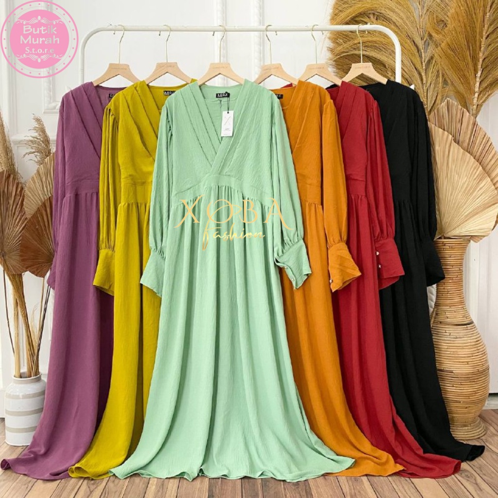 2769  PREMIUM GAMIS KRINGKEL BASIC POLOS