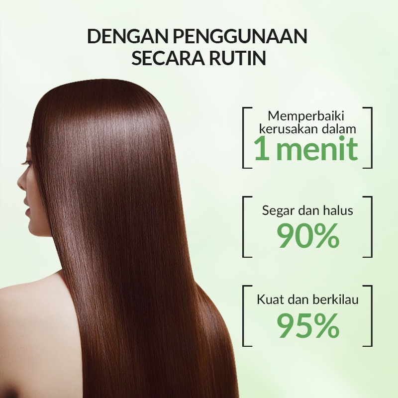 GIRLSNEED77 COD MEDAN BIOAQUA Avocado Hair Care Shampoo 500ml Hair Care Perawatan Rambut Rusak Mudah Patah/ Hair Care