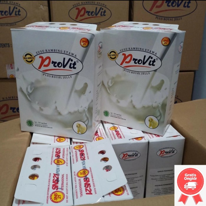 

[ COD ] Susu Kambing Provit Etawa 1 Box (50 sachet)