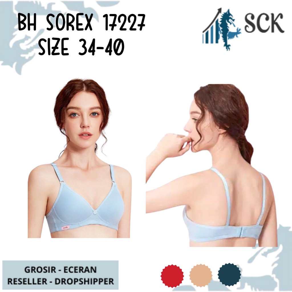 BH SOREX 17227 Busa Tanpa Kawat Original / Pakaian Dalam Wanita BH 17227 - sckmenwear GROSIR