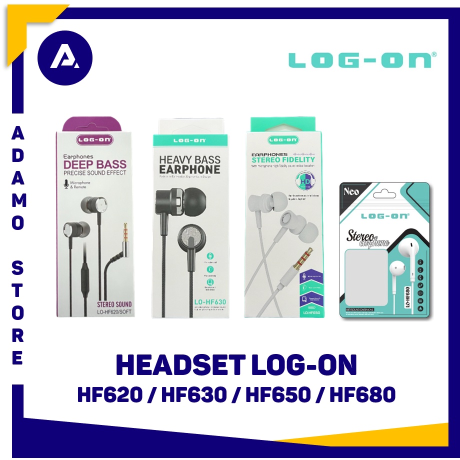 Headset / Handsfree Log-On Deep Bass / Heavy Bass / Stereo Fidelity