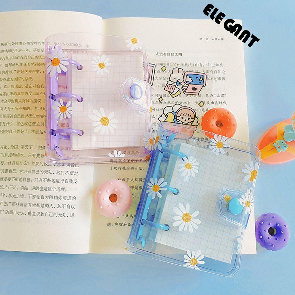 [Elegan] Daisy Notebook Kawaii Alat Tulis 3lubang Mini Jurnal Hand Book Loose Leaf