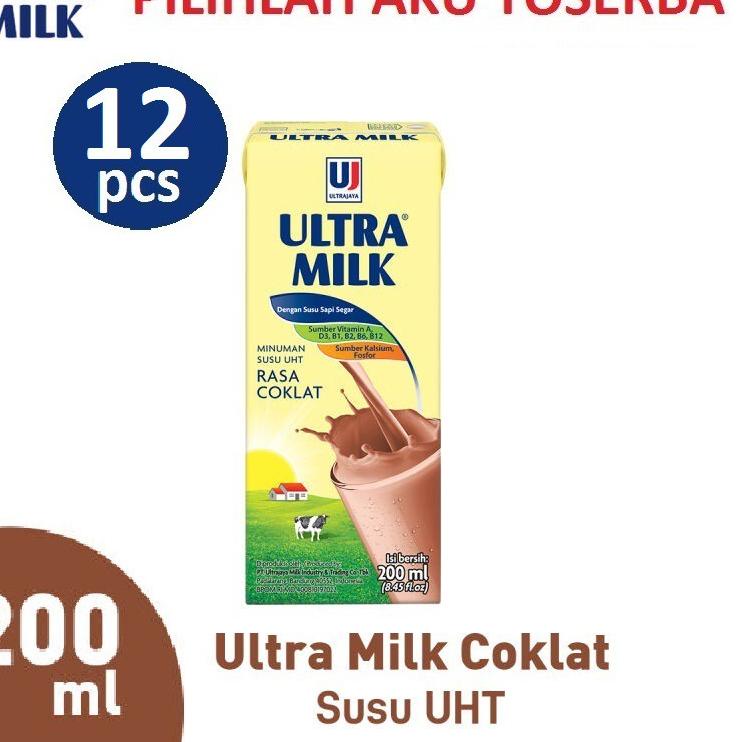 

♧ Susu Ultra Coklat (Cokelat) - 200 ml - (HARGA 12 PCS) ➹