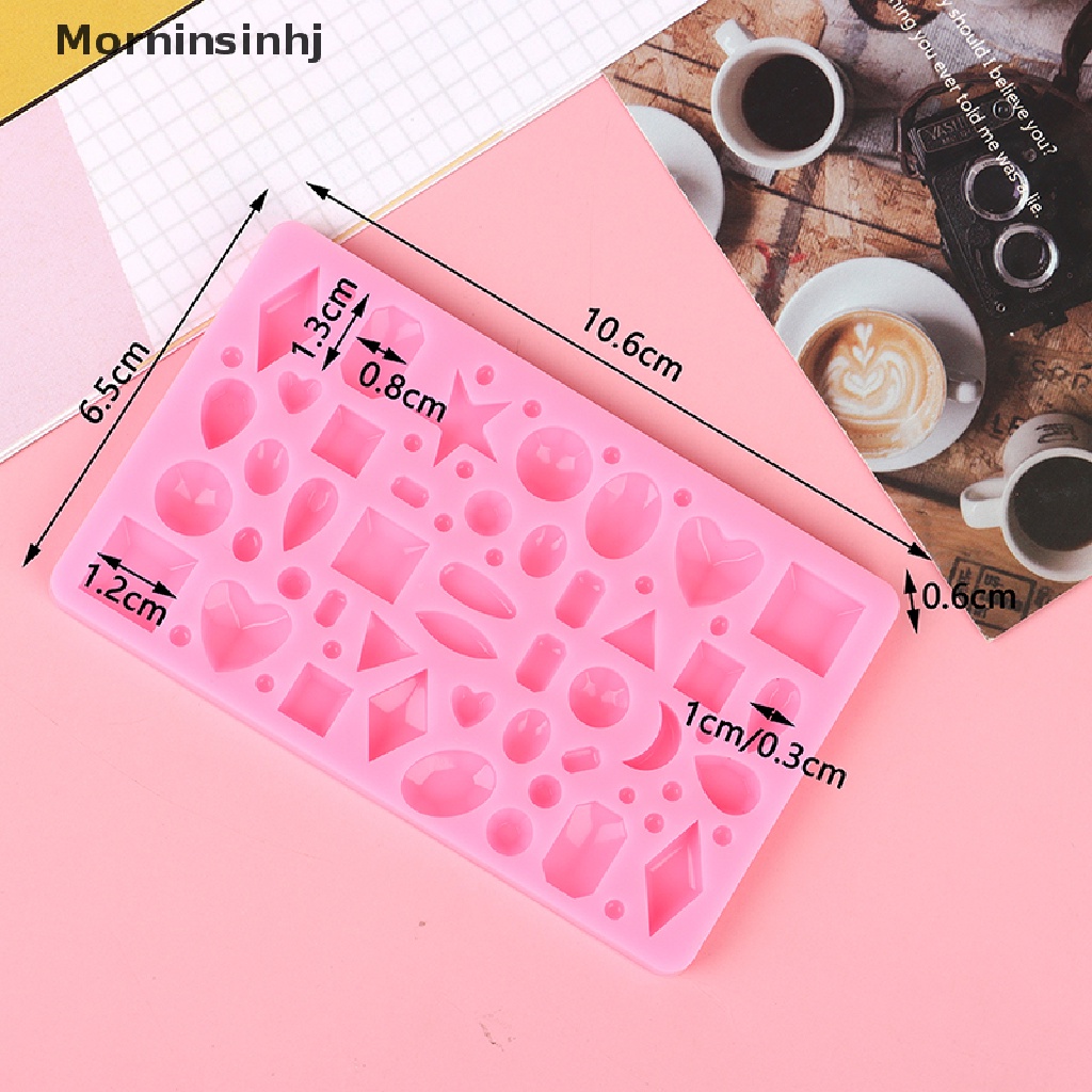 Mornin 1Pc Cetakan Cabochon Bahan Silikon Untuk Membuat Perhiasan Liontin Resin Casg Cetakan Craft id