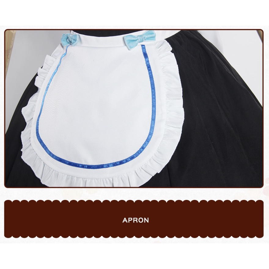 UWOWO Vanilla Cosplay Costume Maid Dress NEKOPARA Chocola Vanilla OVA Maid Game Uniform Cosplay Cat Neko Girl Women