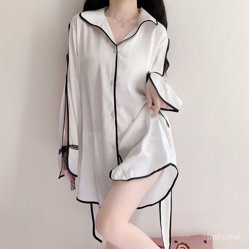 Rasa senior cahaya mewah rasa senior pakaian tidur wanita 2023 musim semi dan musim panas baru sutra