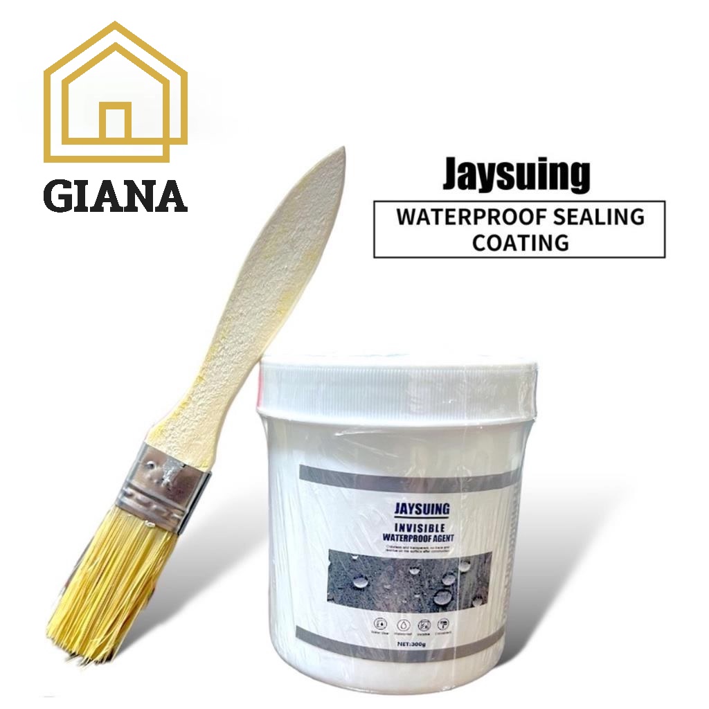 ASLI ORIGINAL Jaysuing 100gr dan 300gr Lem Anti Bocor Transparan Gratis Kuas Waterproof Insulating Sealant Jaysuing