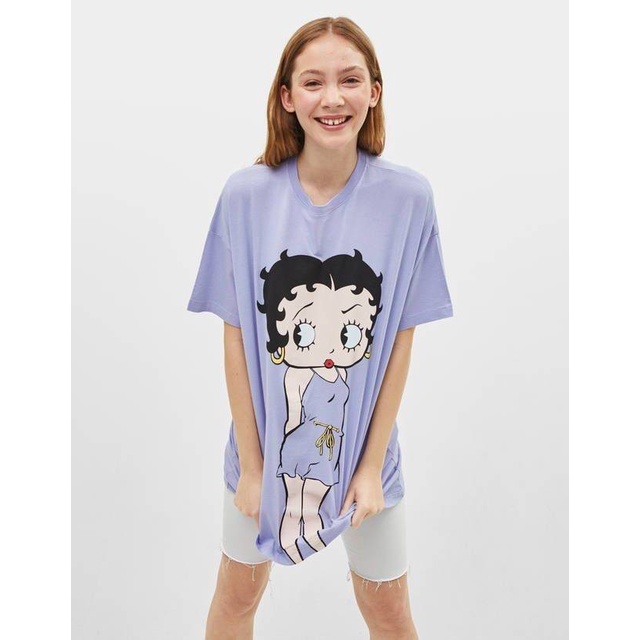 Kaos Pria Wanita ZARA BETTY BOOP / Baju Wanita ZARA / Pakaian Wanita Premium Branded / Kaos Wanita O