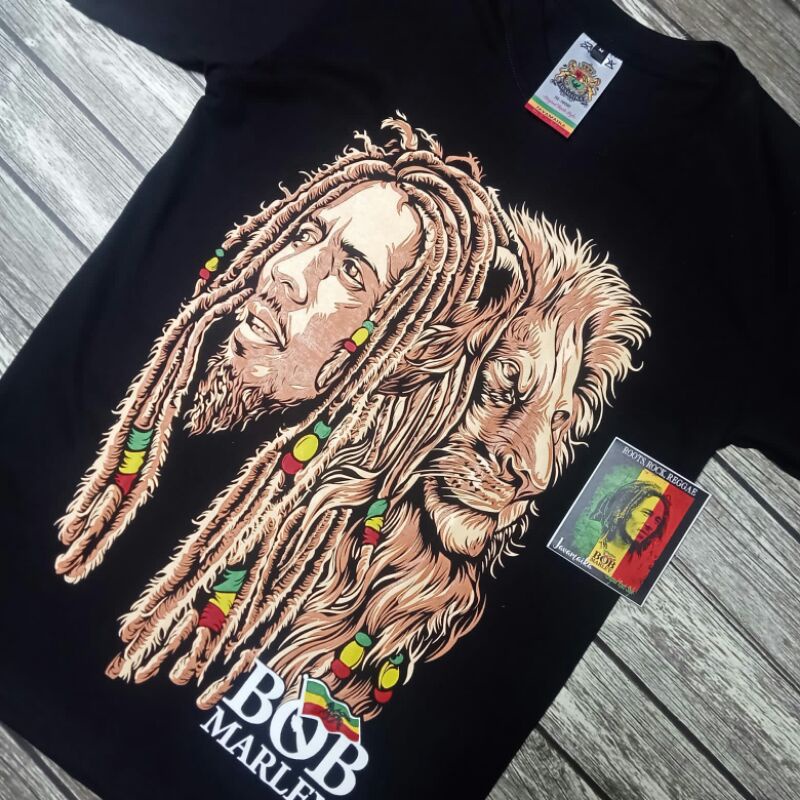 KAOS BOB MARLEY LION ZION ORIGINAL RASTA STUFF