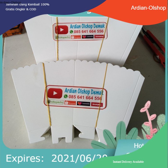 

KOTAK POPCORN / KOTAK BUNGKUS POPCORN / KERTAS POP CORN