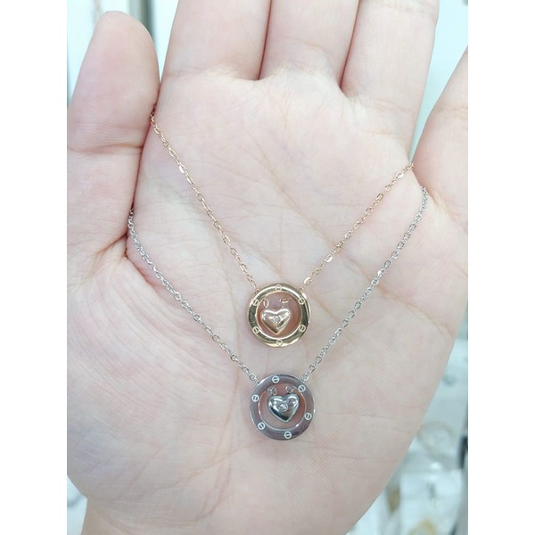 kalung love ca*ti*r titanium anti karat anti luntur