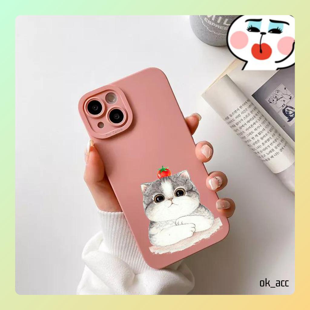 Casing Motif CC35 Cat for Iphone 6 6s 6g 6+ 6s+ 7 8 7+ 8+ X Xs 11 12 13 14 14+ Plus Pro Max