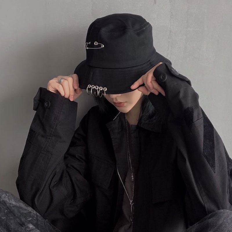 Topi Nelayan Trend Versi Korea Retro Gelap