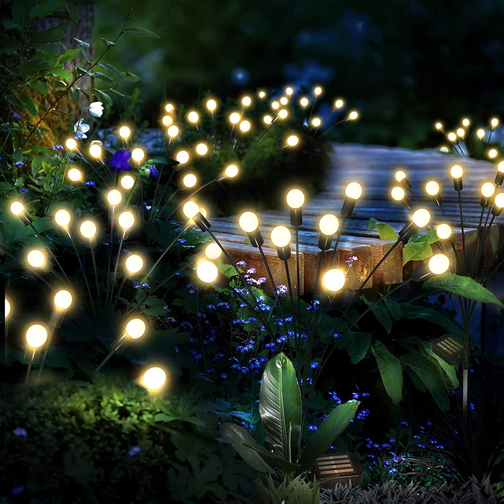 【COD】Lampu Taman Tenaga Surya/Lampu Surya Lawn Decorative/Firefly Lampu Tahanair/Lampu Tenaga Surya Outdoor