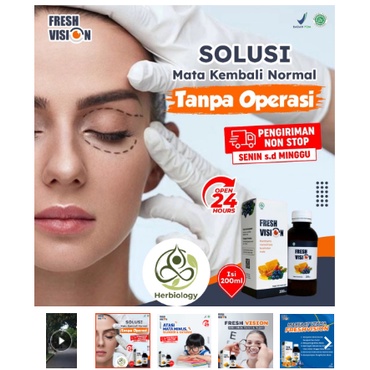Fresh Vision Original Cegah Katarak Tajamkan penglihatan obat Katarak paling ampuh original 100 %