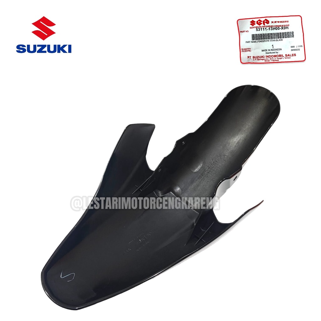 SLEBOR SPAKBOR DEPAN DPN SKYWAVE HITAM ASLI SUZUKI 53111-13H00-XOH