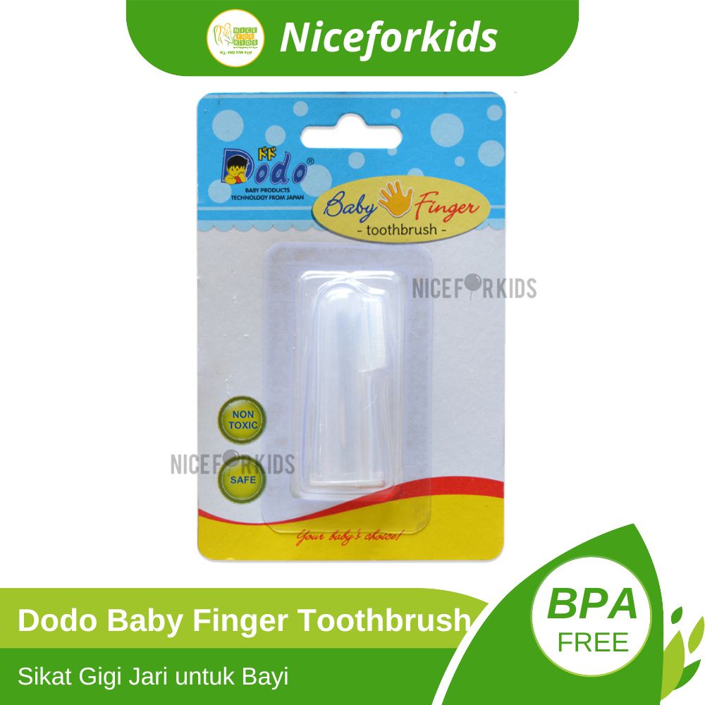 Dodo - Sikat Gigi Jari / Baby Finger Toothbrush / Sikat Gigi Jari Silikon / Sikat Gigi Lidah Bayi