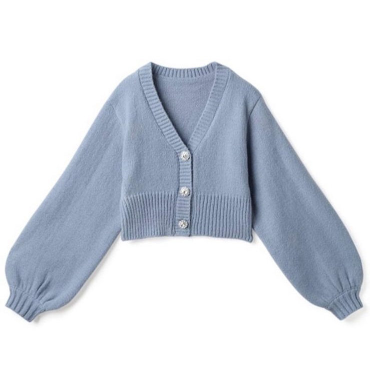 Belleza Outlet baju rajut Cardigan rajut atasan wanita Alice Crop Knit