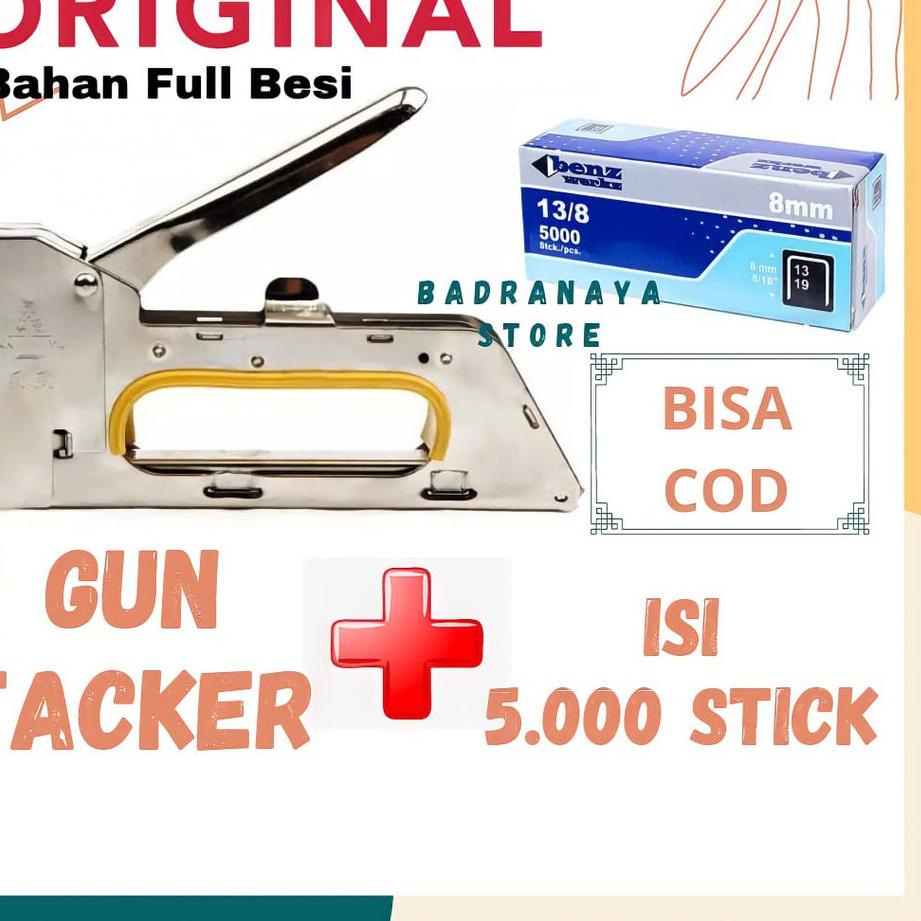 

IAN953 Stapler Tembak Dan Isinya yang cocok Guntacker dan isi guntacker yang cocok Steples + ISI Guntacker +