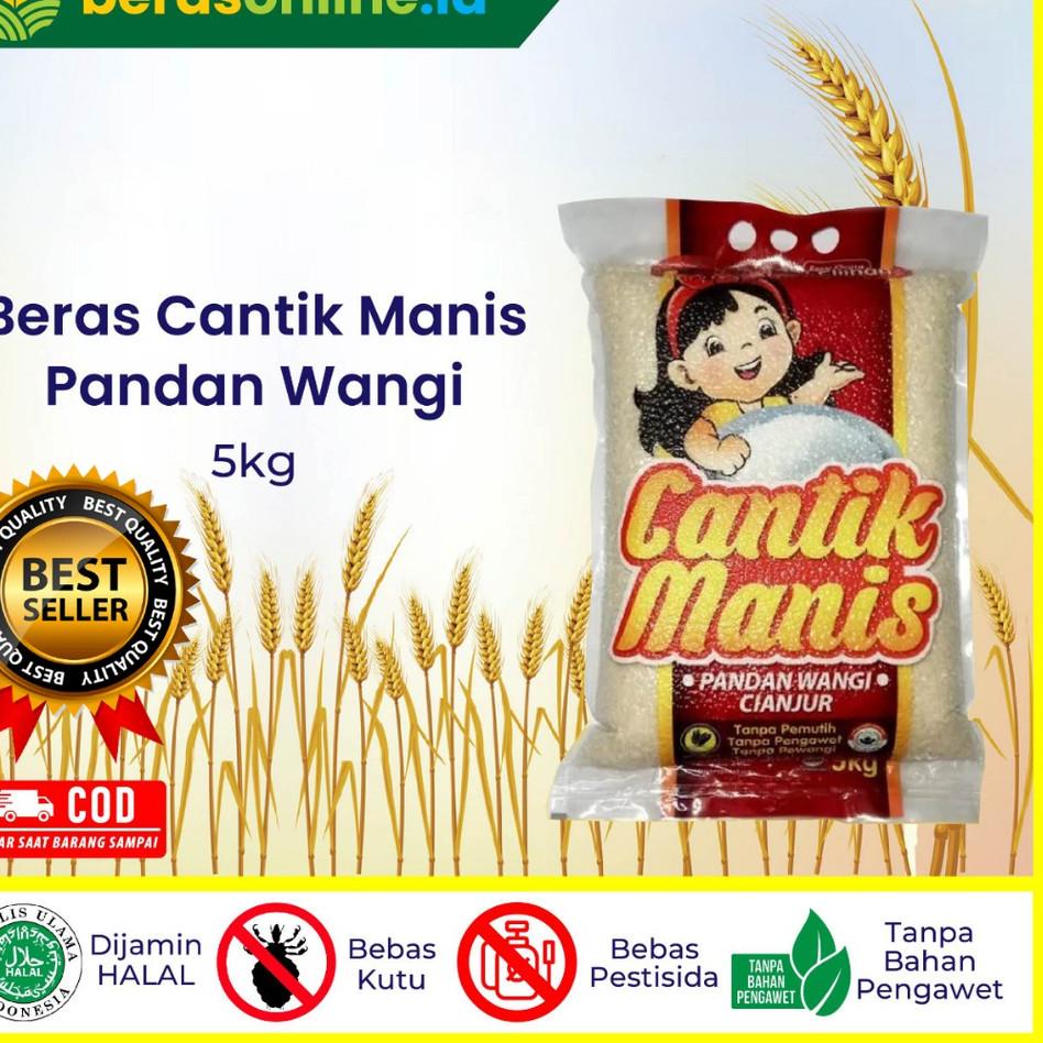 

『MPD』 Beras Online - Beras Pandan Wangi 5Kg asli Cianjur Cantik Manis PULEN, BEBAS KUTU, TANPA PENGAWET, KEMASAN VACUM