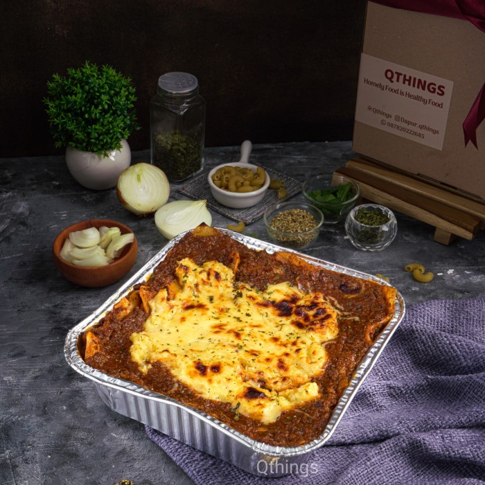 

(COD) Paket Hampers Beef Lasagna Melted Cheese Family Size