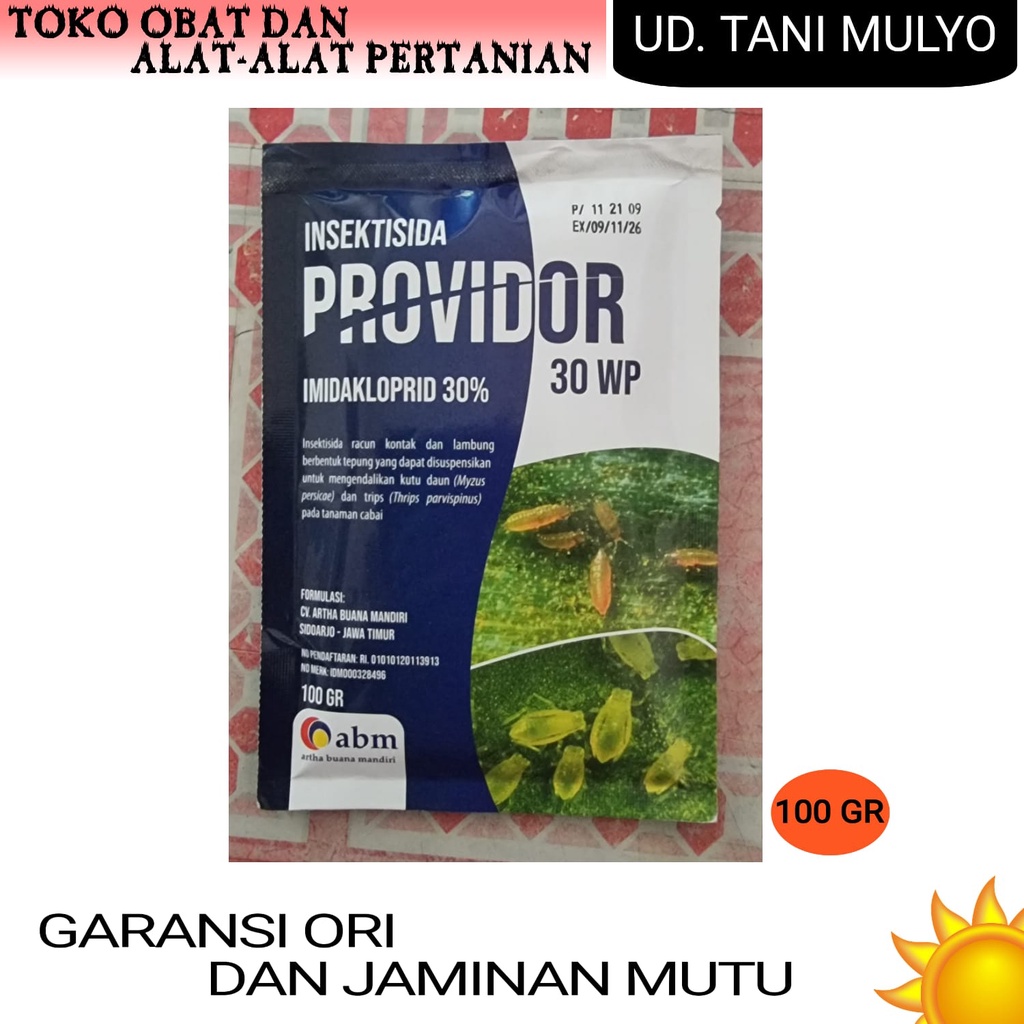 PROVIDOR IMIDAKLOPRID 30 WP 100 GR