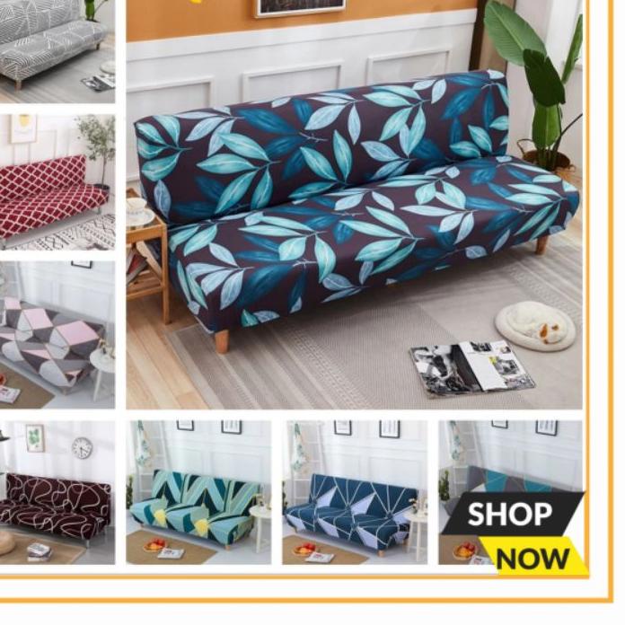 ♞ Cover Sofa Bed Informa Sarung Sofabed Elastic Pattern Motif Menarik Sarung Kursi Sofa Tamu Sprei S