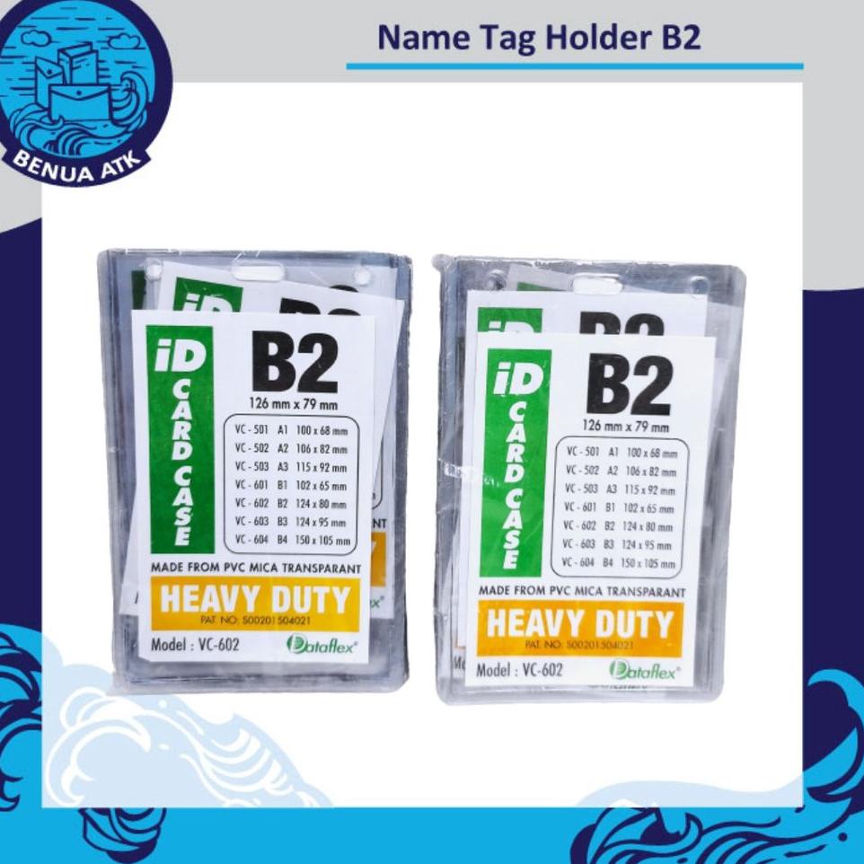 

kodeR7d7C ID Card Holder / Name Tag Plastik Mika B2 Dataflex [isi 20pcs] VC-602