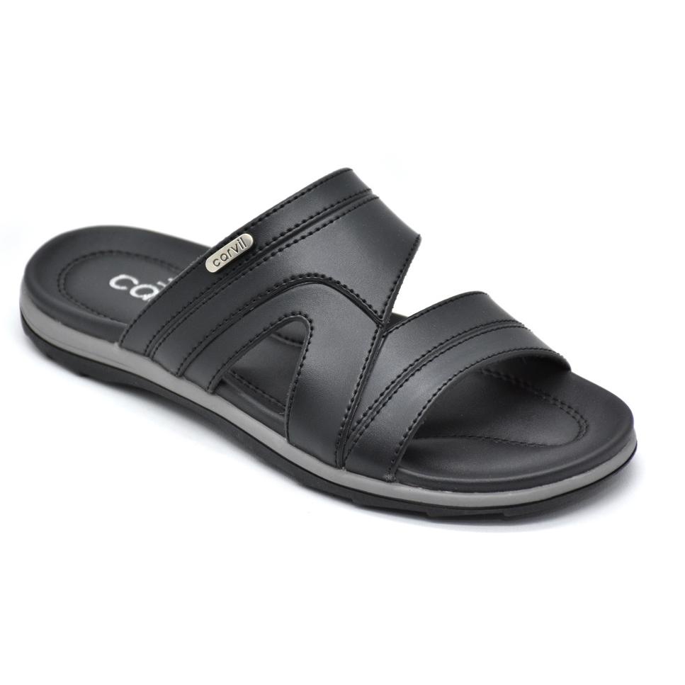 ❁ Carvil Sandal Pria Dunhil-03 M Black ♗