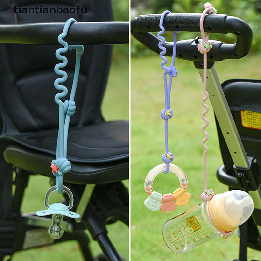 [tiantianbaofu] Silikon Lembut Anti Hilang Anti-Drop Rantai Tali Adjustable Dot Dan Bayi Aksesoris Botol Cangkir Rantai Mainan Tali Stroller Aksesoris Balita Menyusui Barang Bouti