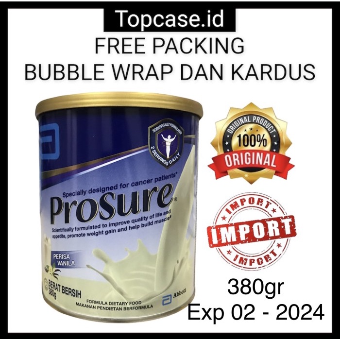 

[ COD ] SUSU PROSURE VANILLA 380g UNTUK KANKER