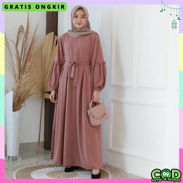 Gamis Long Maxi Wedding Party Gamos Wanita Syar`I Terbaru2023 Baju Gamis Wanita Terbaru 2023 Dress L