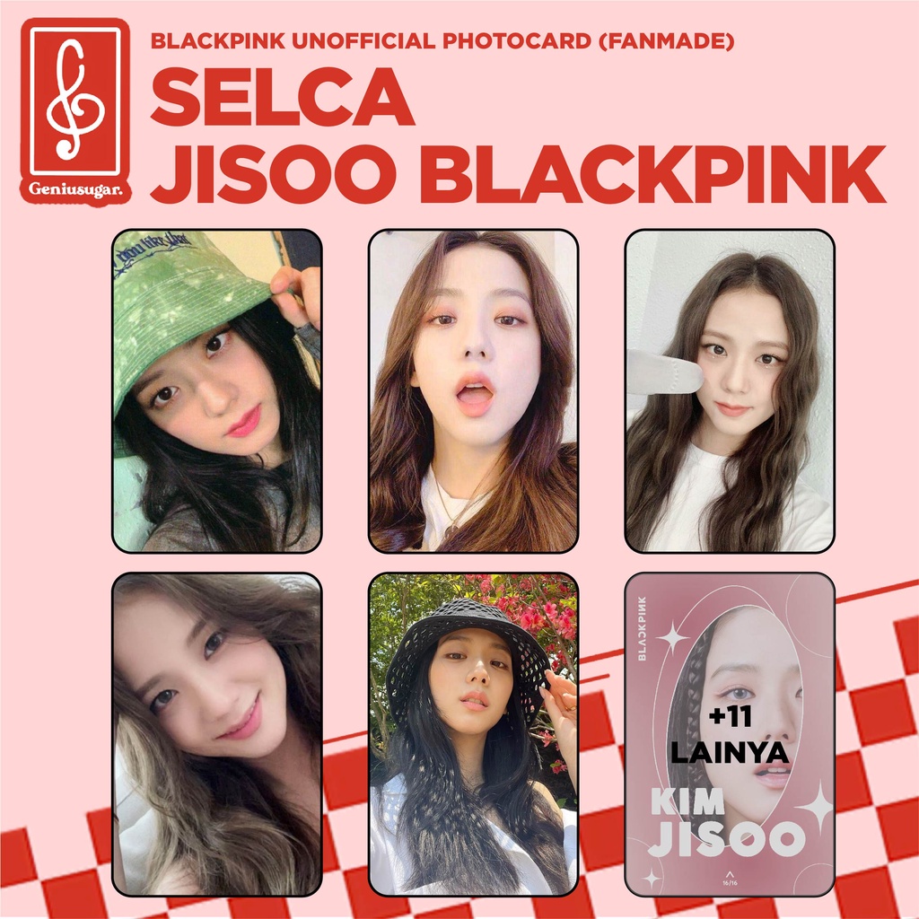 [SELCA JISOO BLACKPINK] PHOTOCARD UNOFFICIAL FANMADE DECO