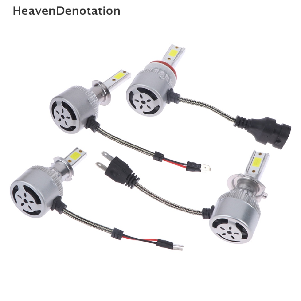 [HeavenDenotation] H1 H7 H11 COB Lampu Bohlam Led Mobil Hi-Lo Beam 36W 16000LM 6000K Lampu Mobil Led HDV