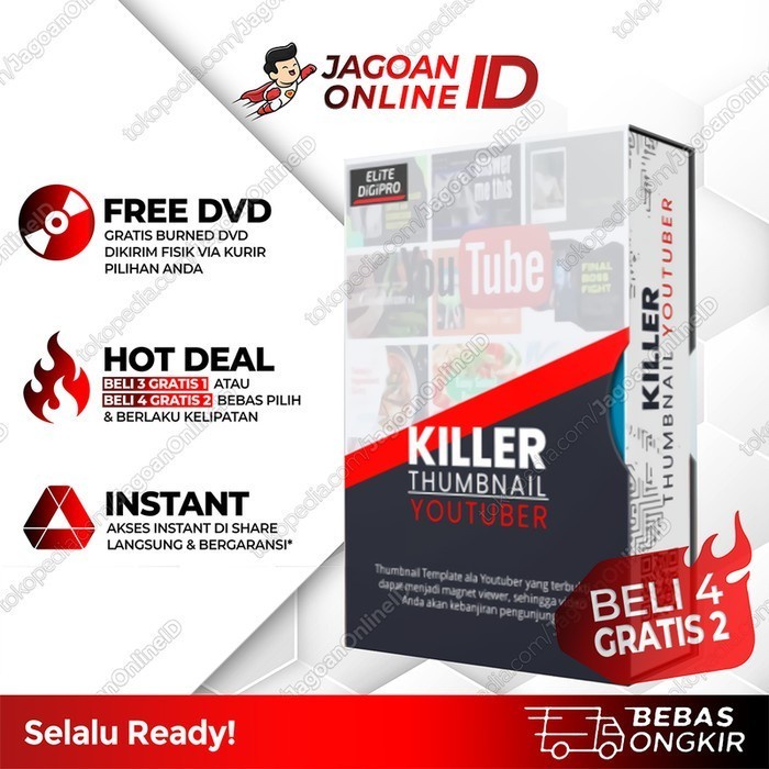 E-Course KILLER THUMBNAIL ELITE TEMPLATE YOUTUBE
