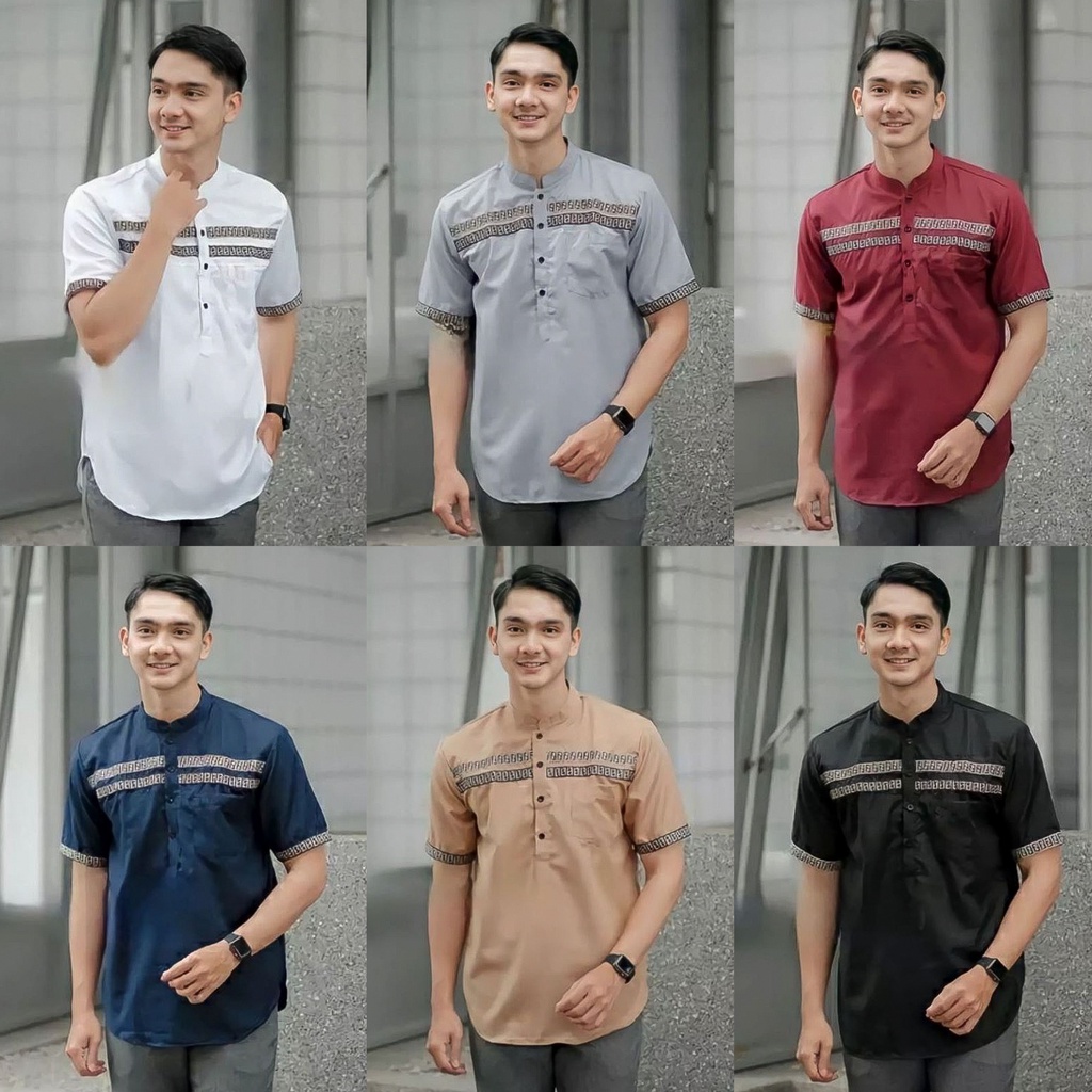 Baju Koko Kurta Dewasa Lengan Pendek Baju Koko Pakistan Premium Koko Kurta FF Termurah 2023