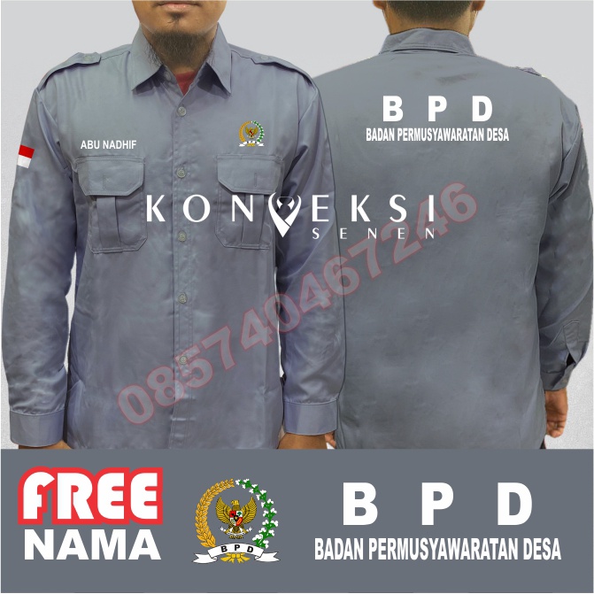 Kemeja BPD baju BPD seragam BPD Pdh BPD kemeja kerja BPD baju kerja BPD kemeja badan pemusawaratan Desa