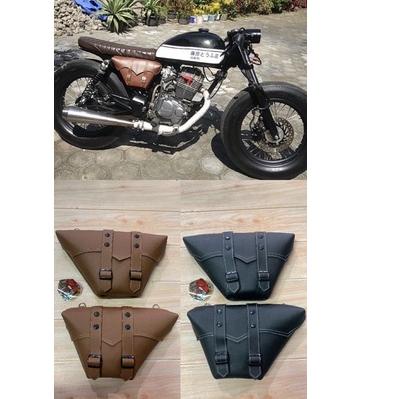 Terbaru  tas motor japstyle side bag sidebag japs universal motor klasik custom caferacer honda cb w