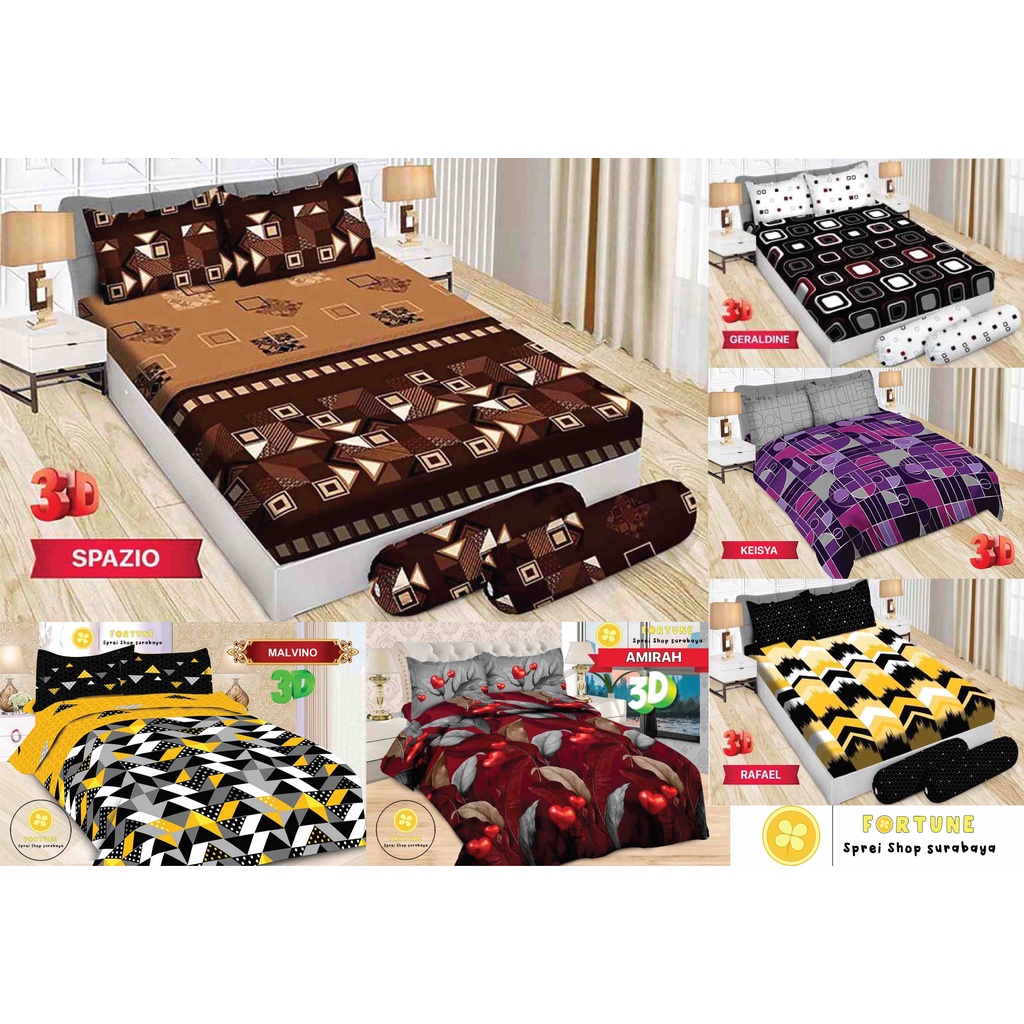 Sprei BONITA motif MINIMALIS terbaru (Bisa COD) 180x200 Bantal 2 [PART II]