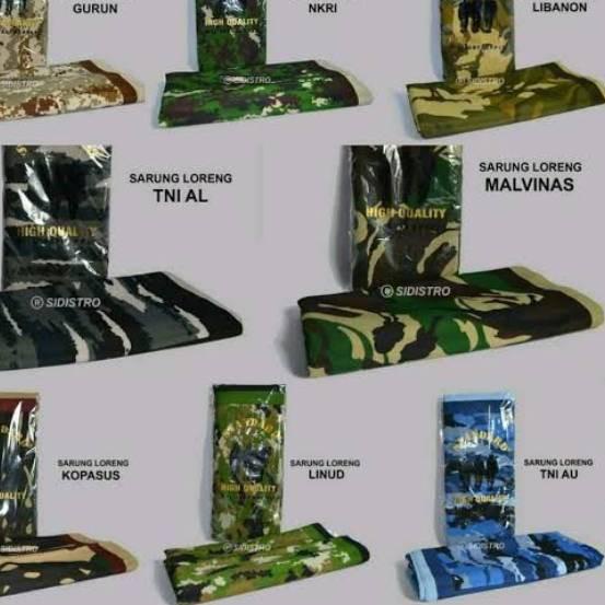 Flash Sale SARUNG LORENG ARMY/SARUNG TENTARA/SARUNG TNI/SARUNG SHOLAT LORENG ,,