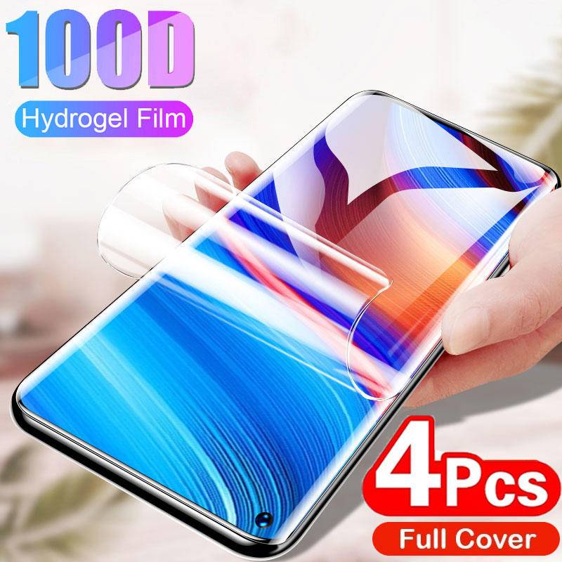 4pcs Film Hydrogel Full Cover Untuk OPPO Realme 9 8 7 6 Pro 9i 8i C11 2019 C35 Pelindung Layar Untuk OPPO Realme Narzo 20 30 50 Pro 50A 50i Prime