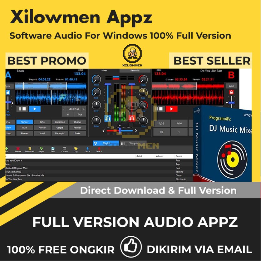 [Full Version] Program4Pc DJ Music Mixer Pro Lifetime Audio Software WIN OS