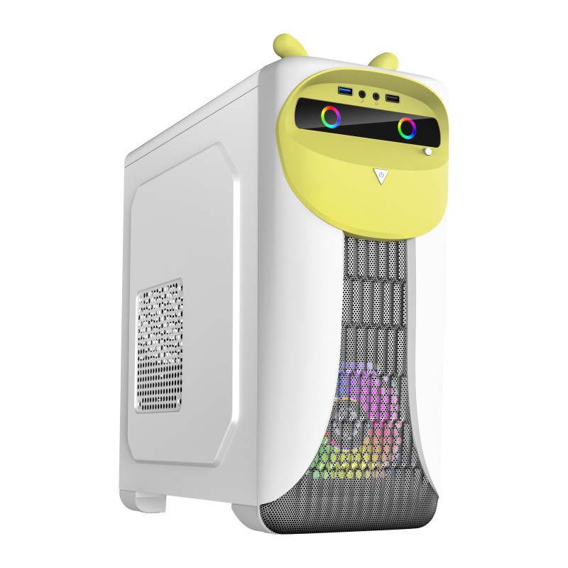 case Gaming Casing gamemax Komputer - PC case cute owl RGB light
