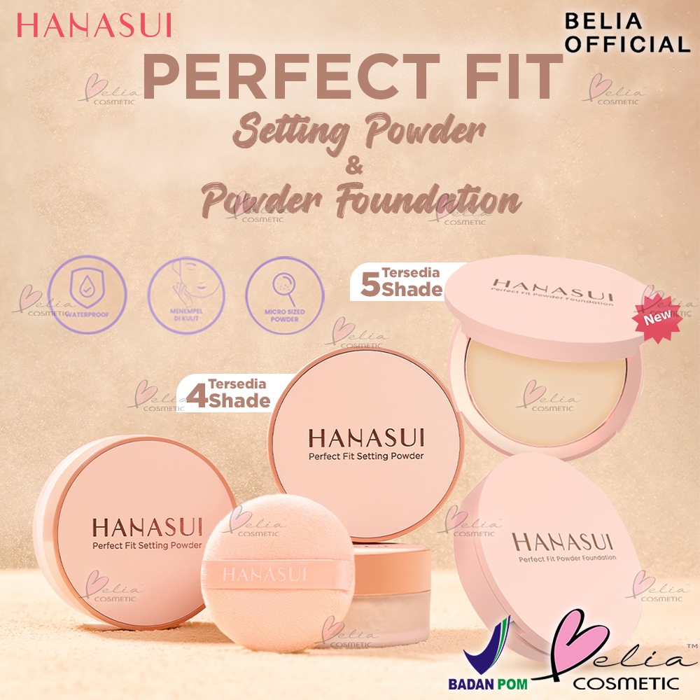 ❤ BELIA ❤ HANASUI Perfect Fit Setting Powder | Powder Foundation | Loose Powder | Two Way Cake | Bedak Padat | Bedak Tabur | BPOM