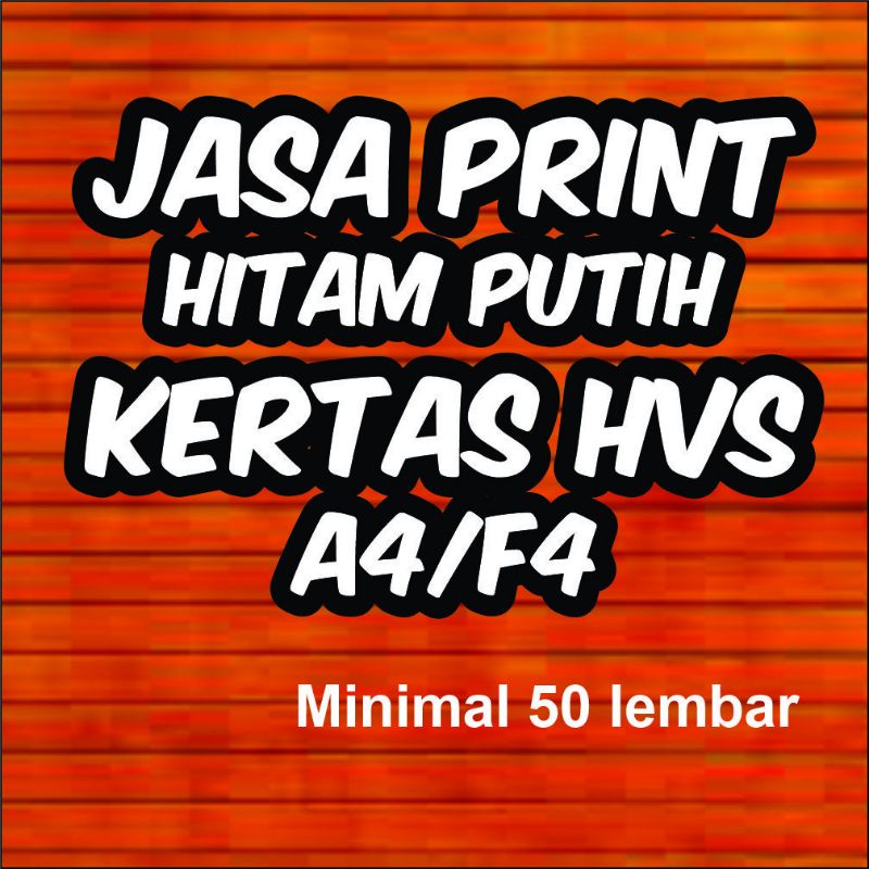 

Jasa Print hitam putih kertas Hvs