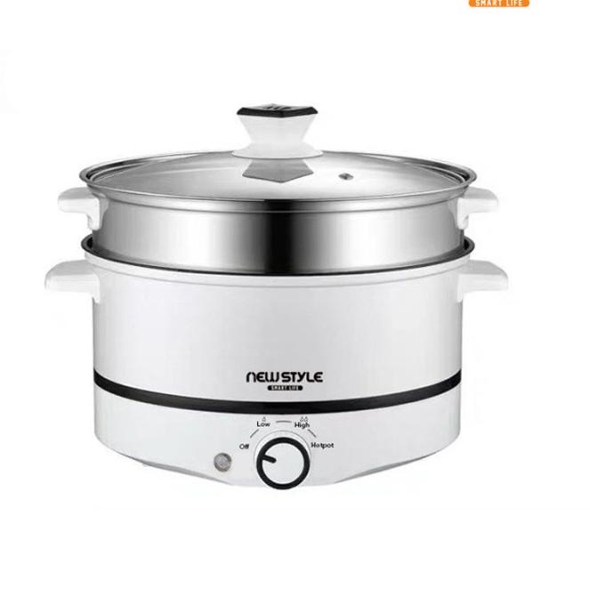 Pasti Ready Newstyle Panci Listrik Y09 Panci Listrik Multifungsi Lapisan Keramik Panci Elektrik Panc