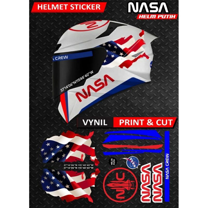 STIKER HELM FULL FACE HELM AGV KYT NOLAN PINLOC