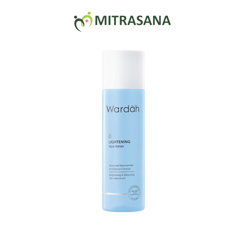 Wardah Lightening Face Toner 125 ml -Hydrating toner dengan formula pH balance, Advanced Niacinamide