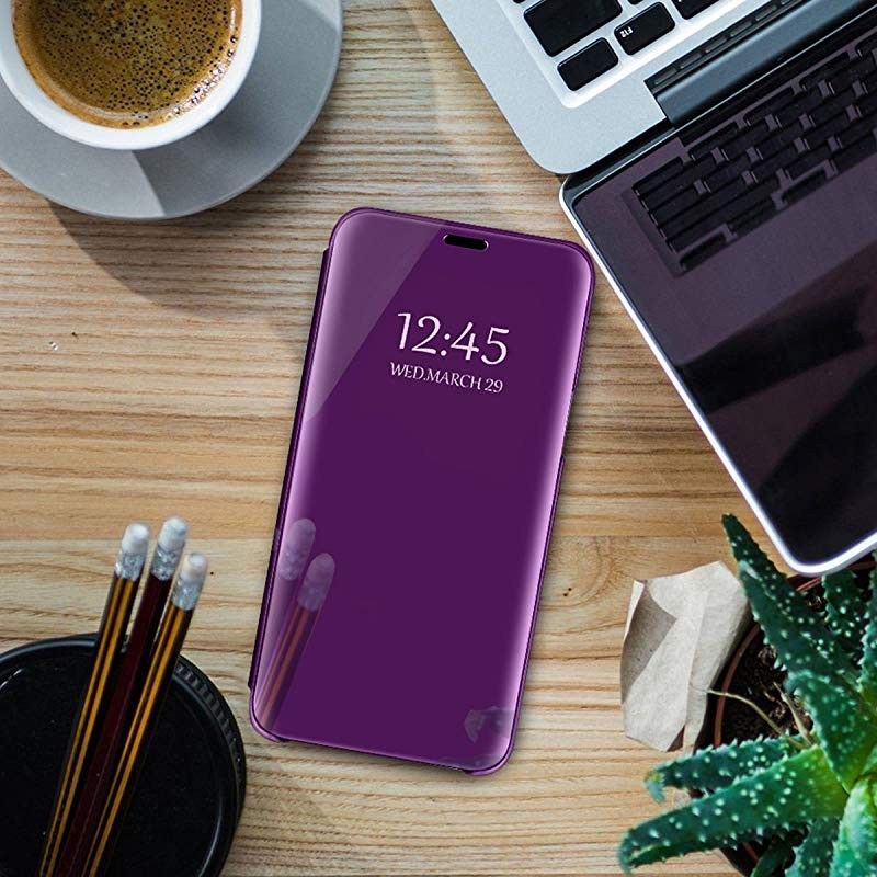 FLIP CASE CASING OPPO R17 PRO / R17PRO CLEAR VIEW MIRROR STANDING COVER